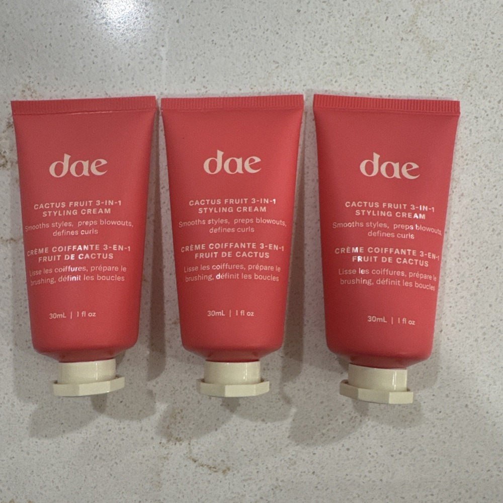 dae Cactus Fruit 3-in-1 Styling Cream Set of 3 Travel Size 30ml/1 Oz Sealed!